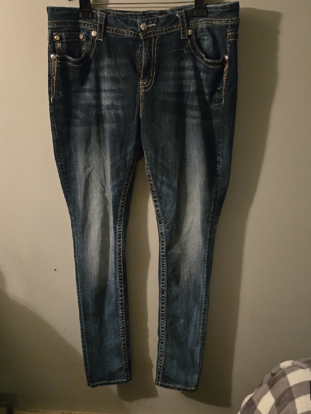 Miss Me Women’s Skinny Jeans Blue Wash